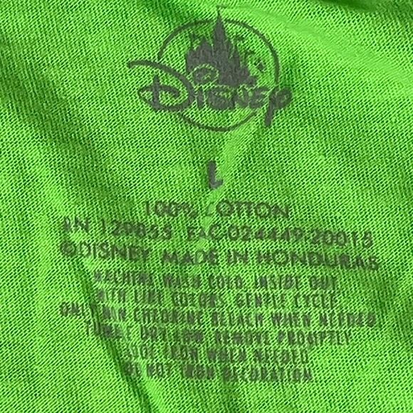 Walt Disney World T-Shirt Mens L Cotton Short Sleeve Green Cotton Colorful - Picture 4 of 9